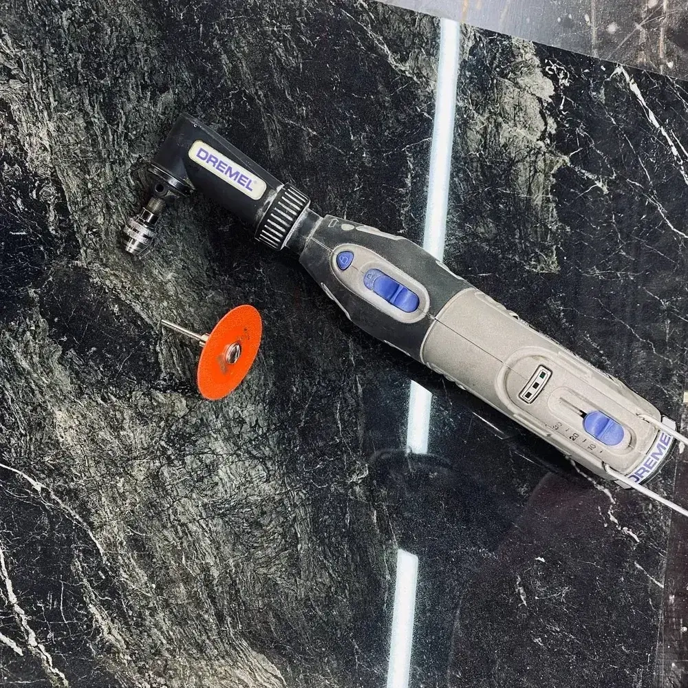 Диск алмазный " Красный ДРАКОН " 3 штс оправкой для гравера по керамограниту/стеклу 50 мм/80-100Grit