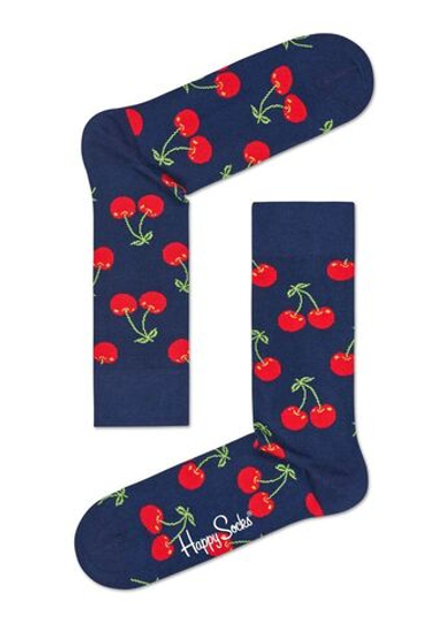 Темно-синие носки Cherry Sock с вишенками (Размер: 29) (Цвет: темно-синий)