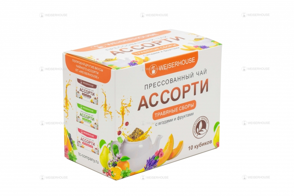 Чайное ассорти кубики (травяной чай) 5-7гр, 1упХ10 шт