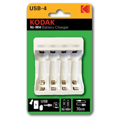 Зарядное устройство для аккумуляторов Kodak C8002B USB [K4AA/AAA]