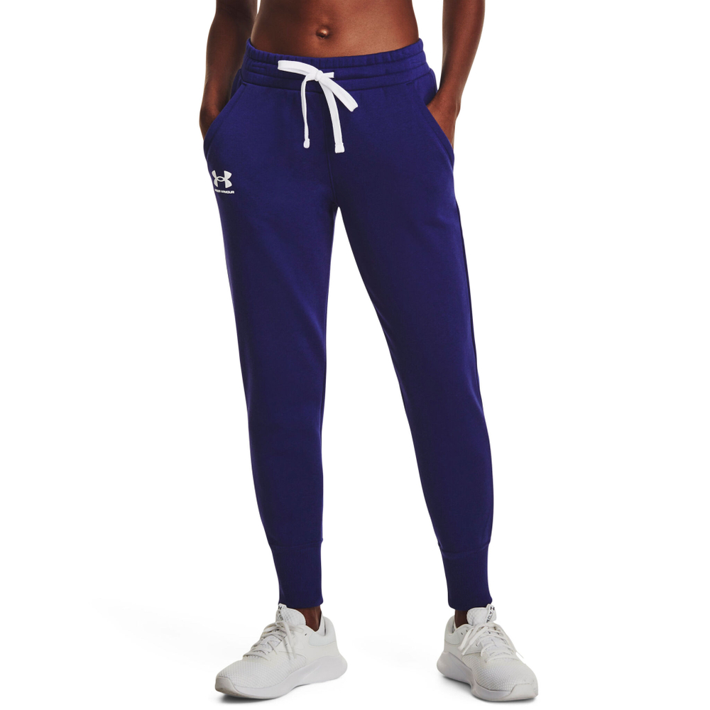 Женские теннисные брюки Under Armour Rival Training Pants Women - Dark Blue, White