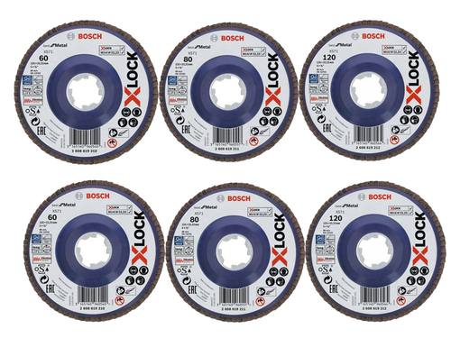 Лепестковый круг X-LOCK, 125 мм, G 60, Best for Metal BOSCH 2608619210