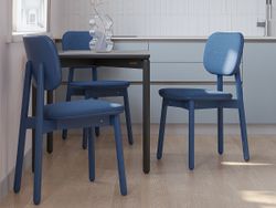 Стул Saga, рогожка, сине-зеленый