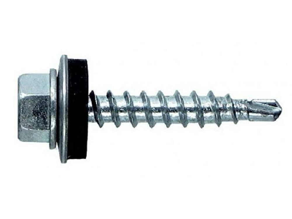 Саморез кровельный мет-дер, цинк 4,8*50 (150шт/уп)