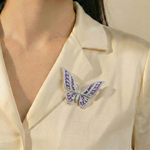 Брошь Fiore Luna Бабочка Zircon XR01278 V/S