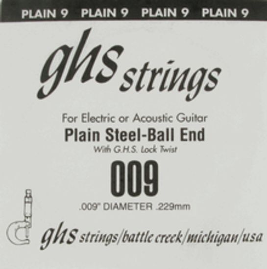 Струна одиночная для акустической и электрогитары GHS 009