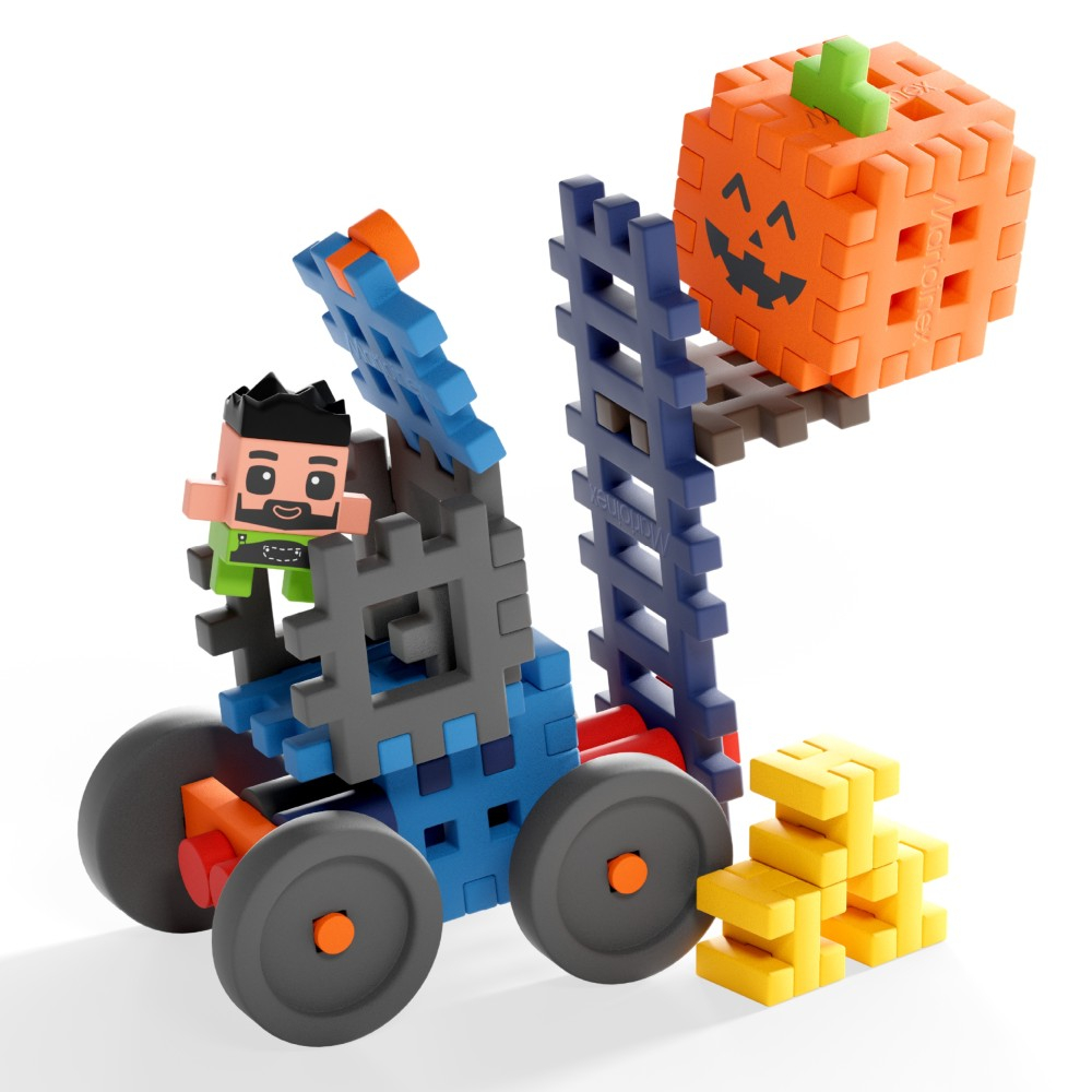 Marioinex - Конструктор Mini Waffle FARMER Погрузчик 50 шт. 907511