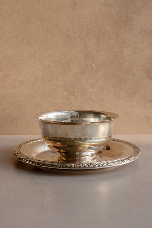 Винтаж Соусник, блюдо для ягод / Deladushevnie