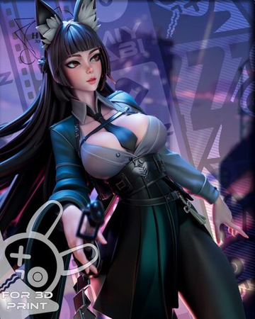 Фигурка Hoshimi Miyabi (Хосими Мияби) Zenless Zone Zero ZZZ 1/7 scale 20 см · ChurcHehe 3D-print & paint