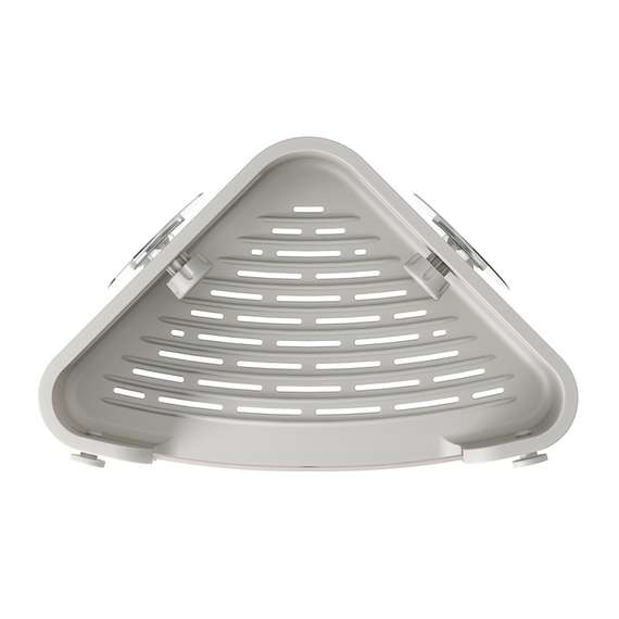 Органайзер для душа угловой flex adhesive, серый