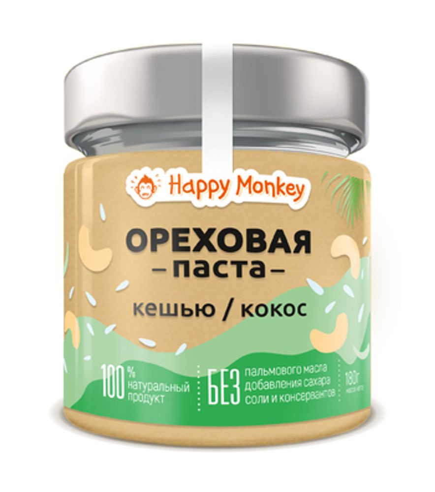 Ореховая паста HM &quot;Кешью-кокос&quot;, 180 г