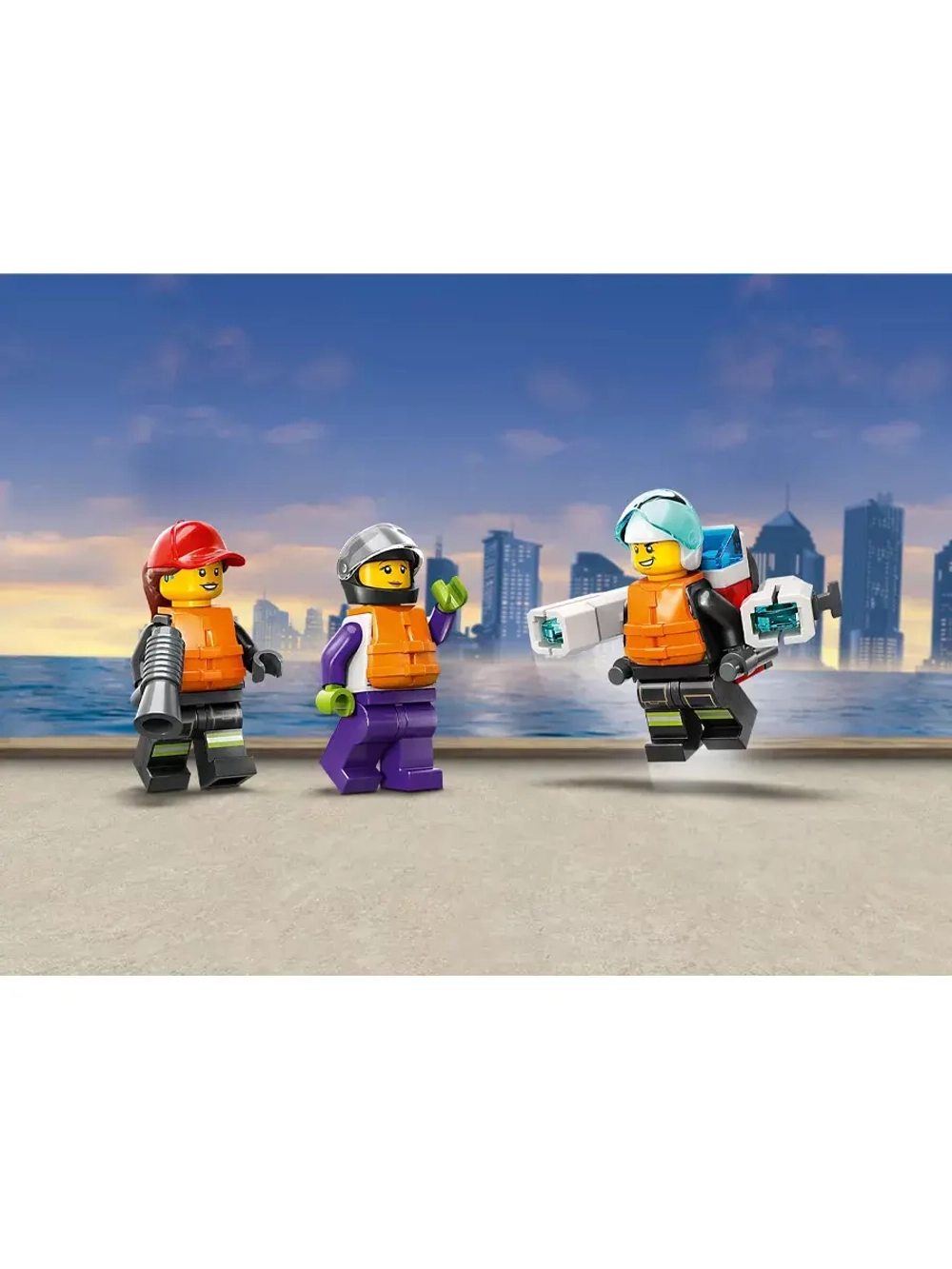 Лего Сити Спасательный пожарный катер 60373 Lego City