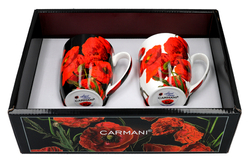 Набор кружек 2шт 380мл Carmani Маки