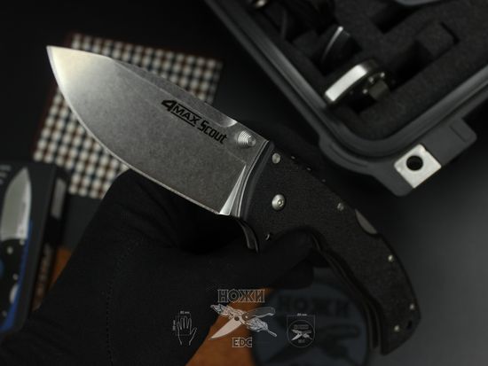 Складной нож Cold Steel 62RQ 4 Max Scout c клинком из стали AUS-10A, рукоять Grivory (Griv-Ex)