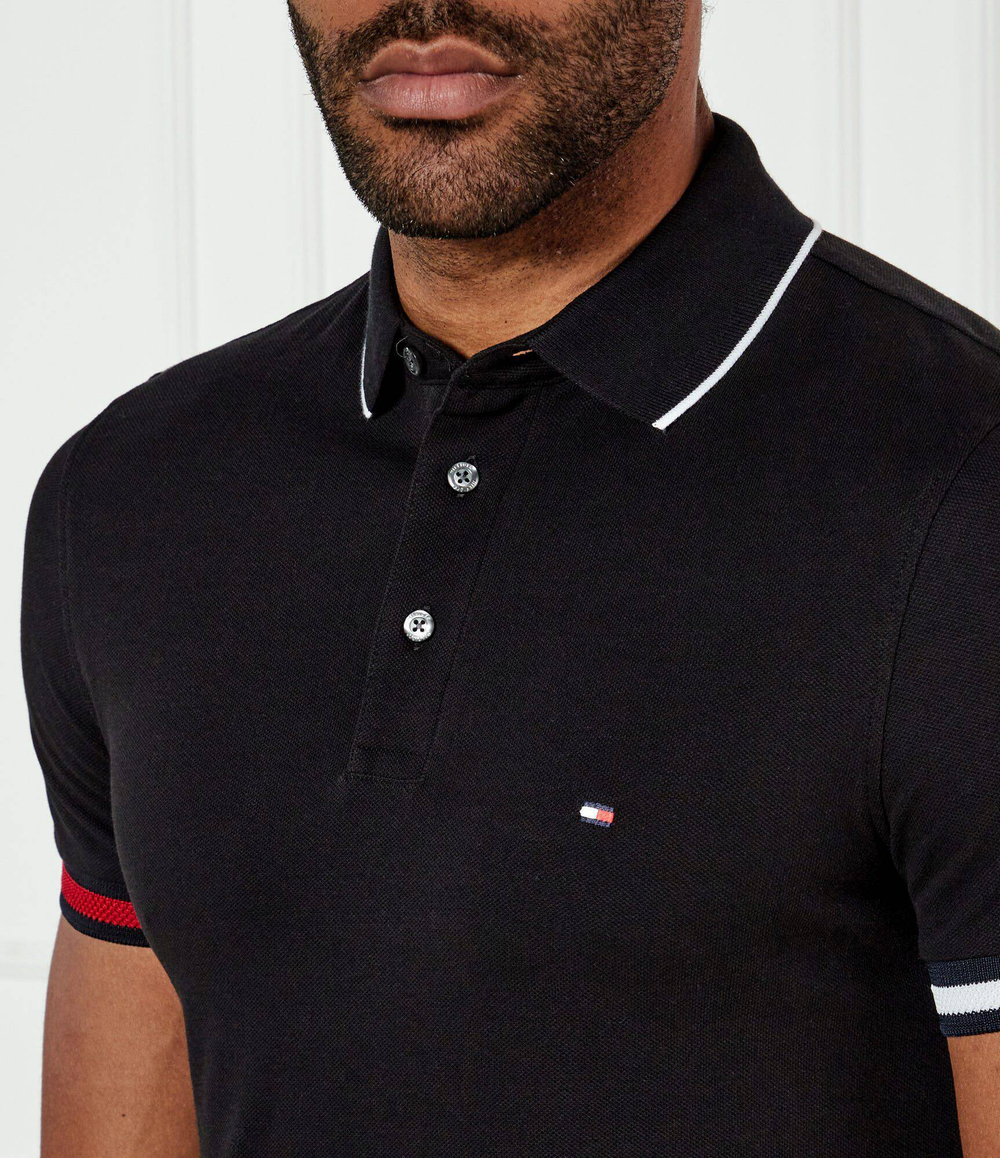 Поло Tommy Hilfiger - черный(MW0MW38458)