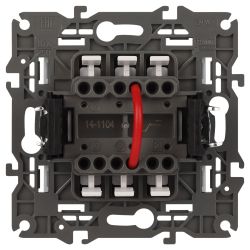 Выключатель ЭРА Elegance 14-1104-01М двойной, 10АХ-250В, белый матовый