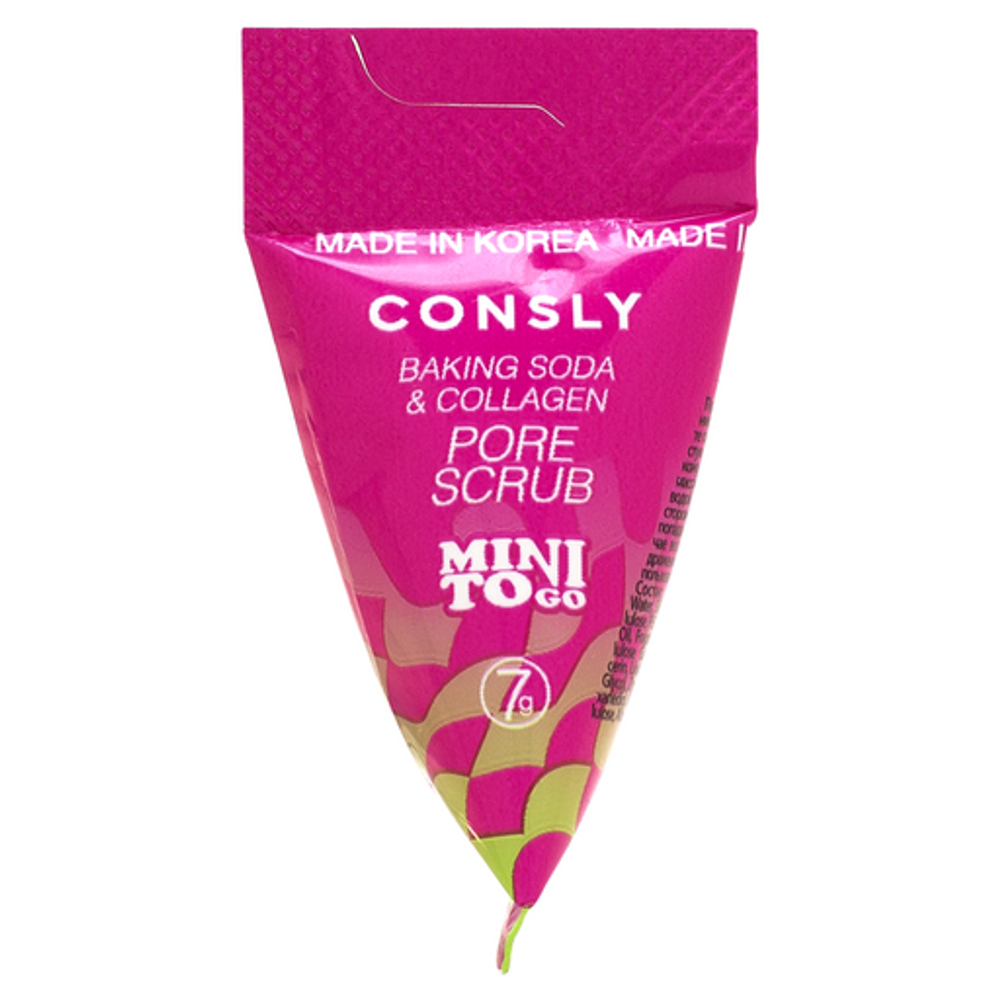 Consly Mini To Go Baking Soda & Collagen Pore Scrub скраб для лица с содой и коллагеном