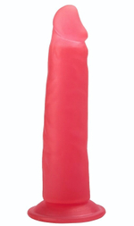 Розовый фаллоимитатор на подошве в виде присоски - 16,5 см. (Цвет: розовый)