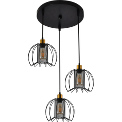 Светильник подвесной (подвес) Rivoli Adelaida 5108-203 3хЕ27 60 Вт лофт-кантри | Rivoli