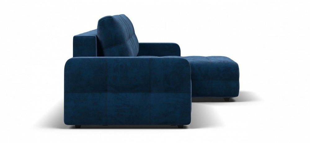 Угловой диван Денди Велюр Монолит синий