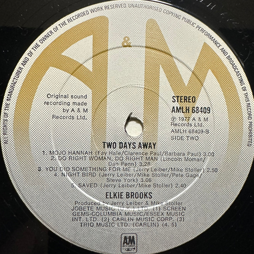 Elkie Brooks - Two Days Away (Англия 1977г.)