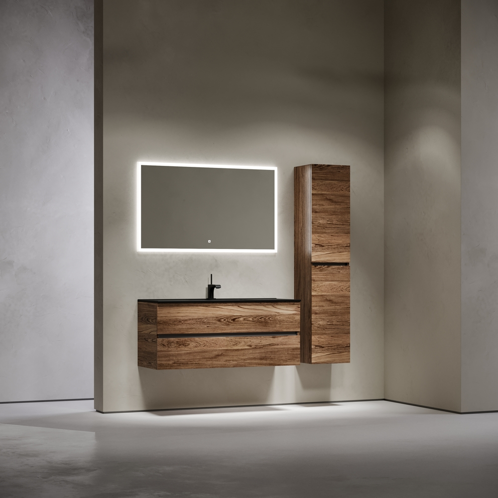 Тумба подвесная под раковину Sancos Urban, дуб чарльстон 1190х450х550