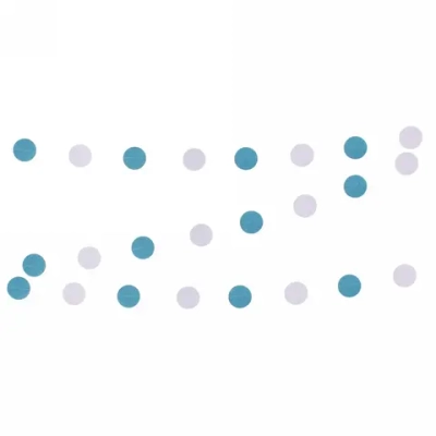 Растяжка «Праздничный узор» 2,5 м 5 см , голубой/белый