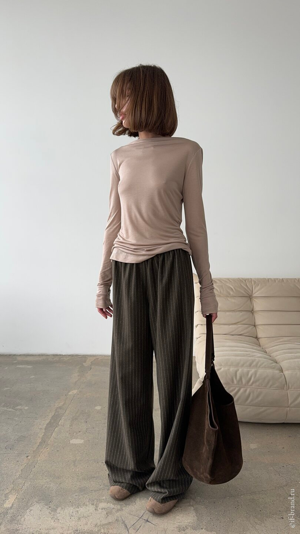 брюки LIMM wool stripe