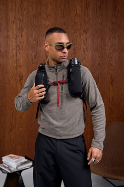 Свитшот Nothomme Blue Monte Stand-Up Collar Checkered Fleece Semi-Zipped Sweatshirt "Winter Green"