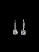 Серьги с муассанитами