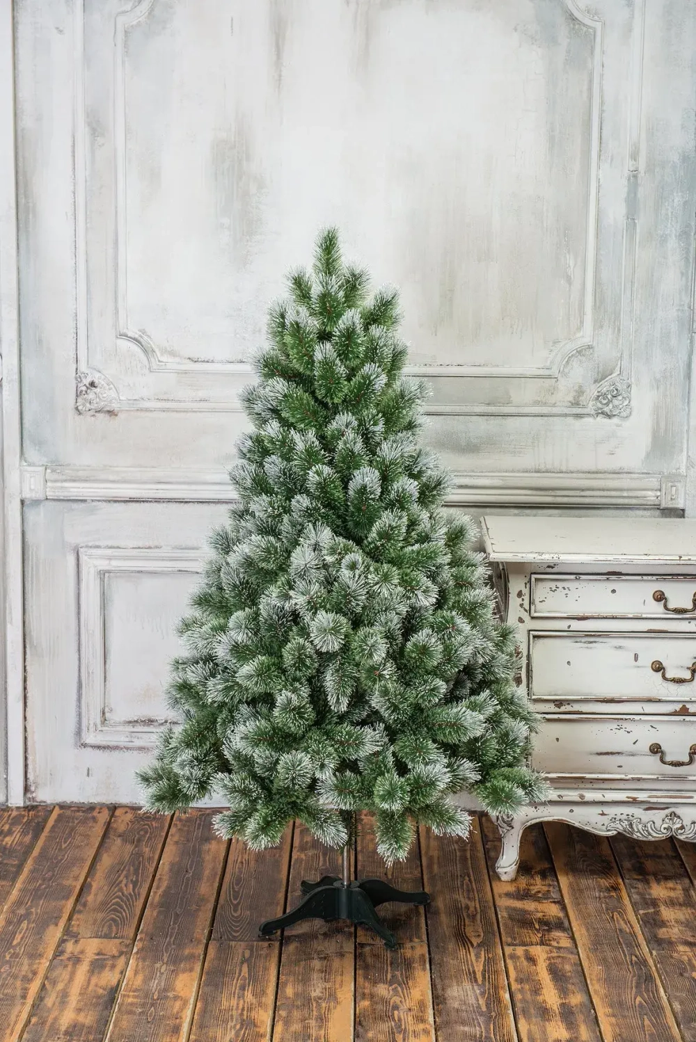 Искусственная сосна Скарлетт с инеем 120 см., Леска, ЕлкиТорг (96120)