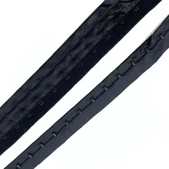 Крючки на ленте двухрядные черные, Arta-F