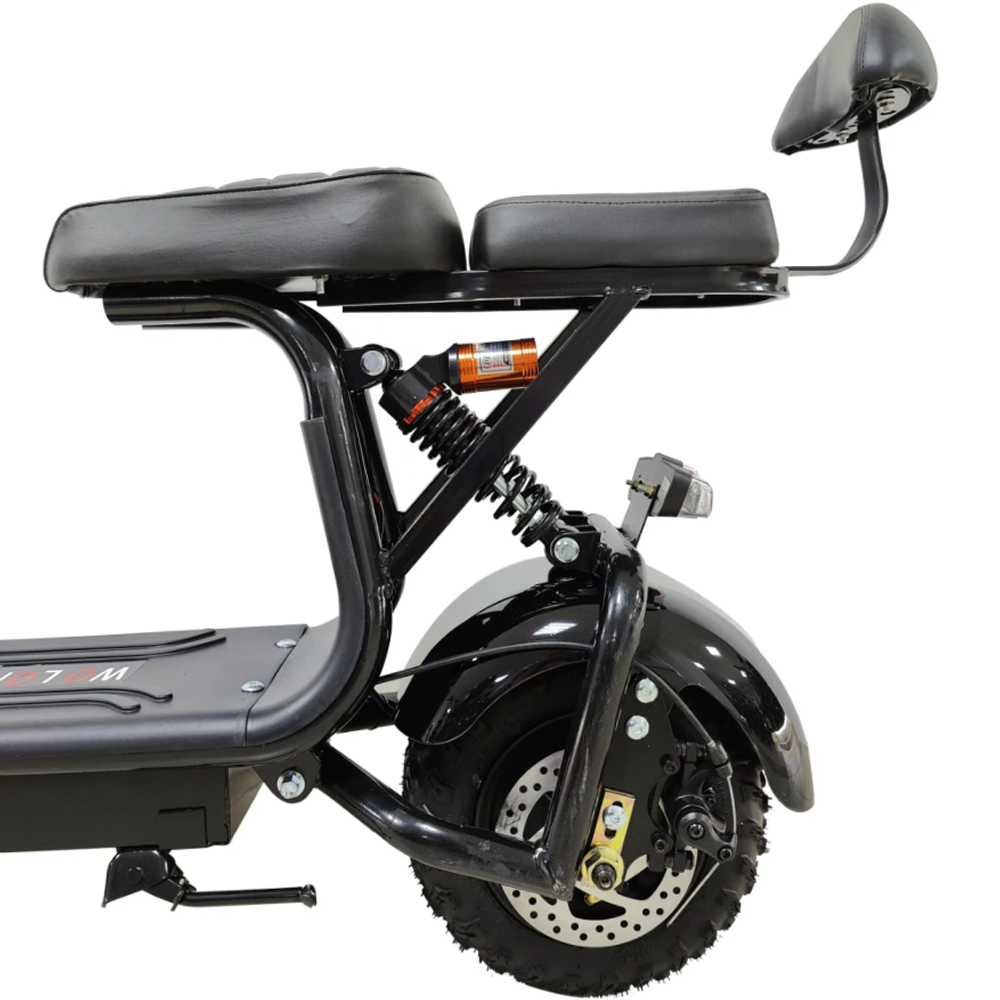 Электроскутер CityCoco WOLONG C1 PRO offroad 48V 11Ah 800W Черный
