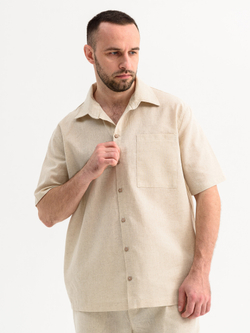 Сорочка верхняя мужская "Лён"