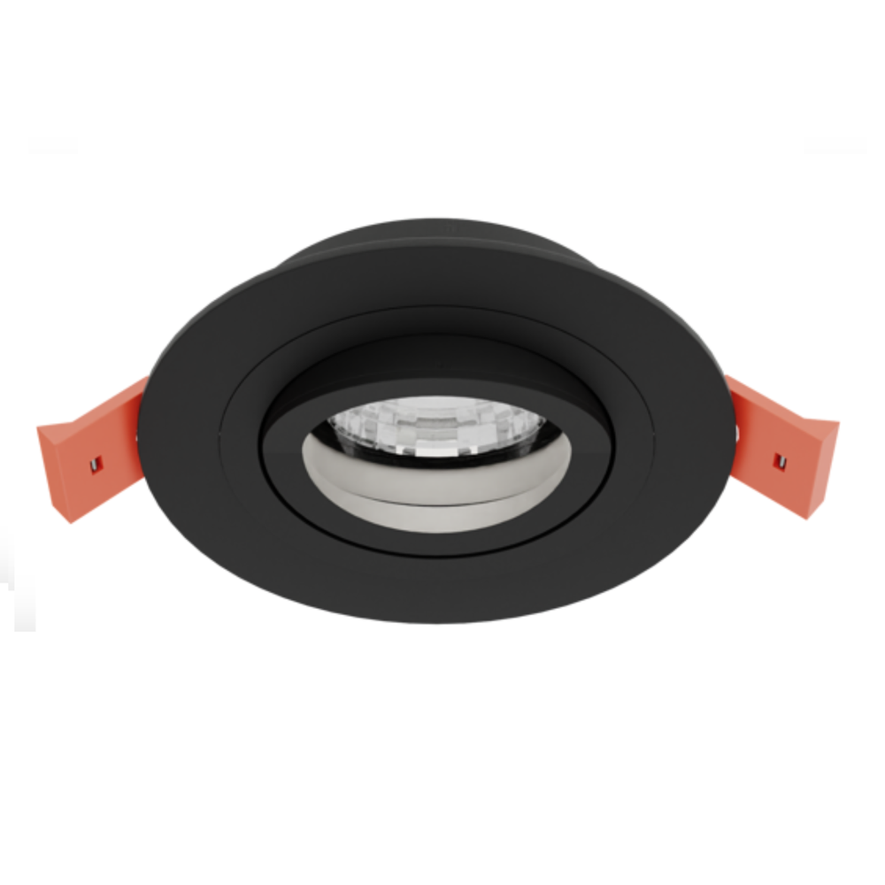 Светильник встраиваемый Vaes MARS R, чёрный, поворотный, цоколь GU10