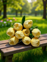 Тюльпаны светло-желтые