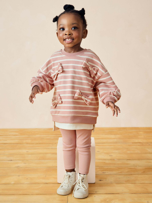 Толстовка и легинсы в комплекте для девочки Next 386-167, Розовый