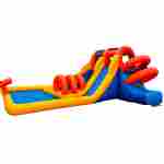 Надувной водный батут с сухим бассейном «Аква лабиринты» 7*6,5*3 м