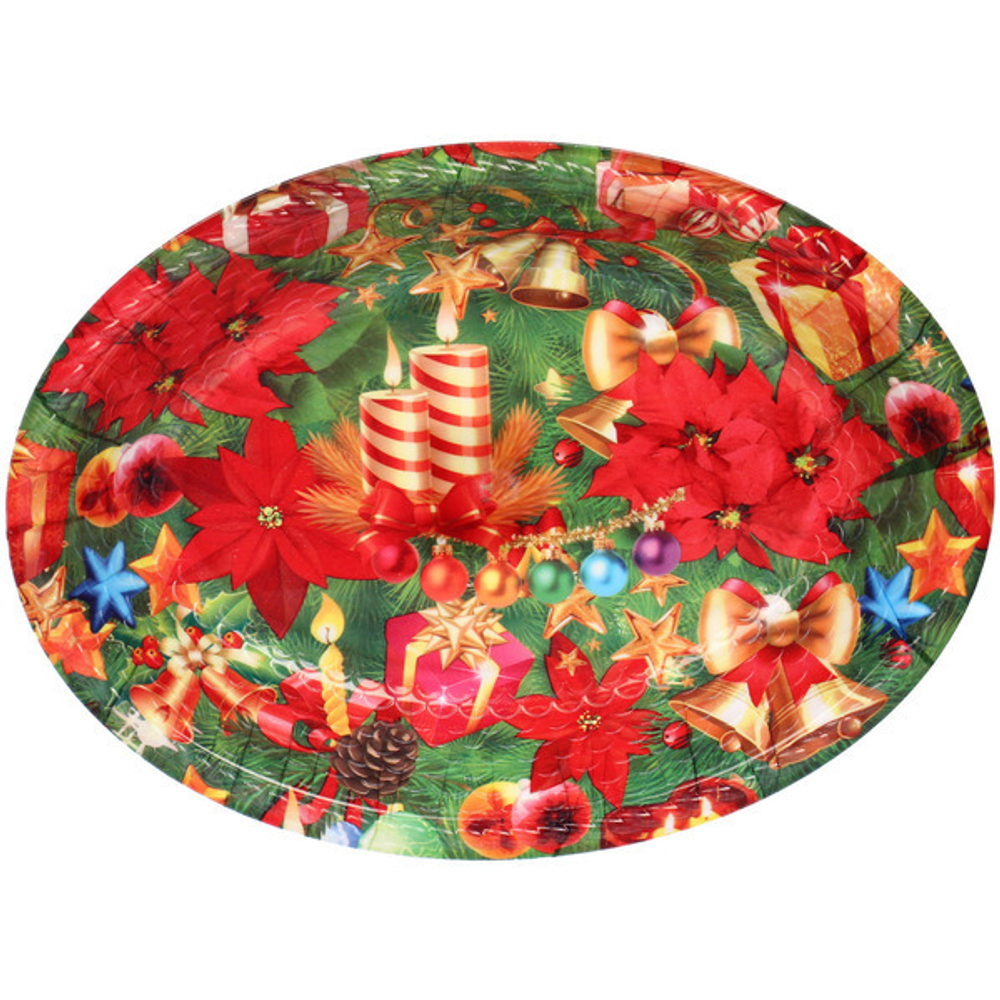 Поднос пластиковый «Новогоднее ассорти» 27,5*20см