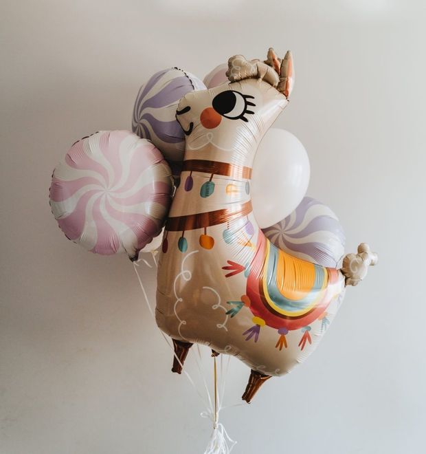 "Сладкое настроение" (набор из 7 шаров. Лама) №8522