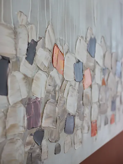 Панно декоративное fleur, 80х140 см, бежевое