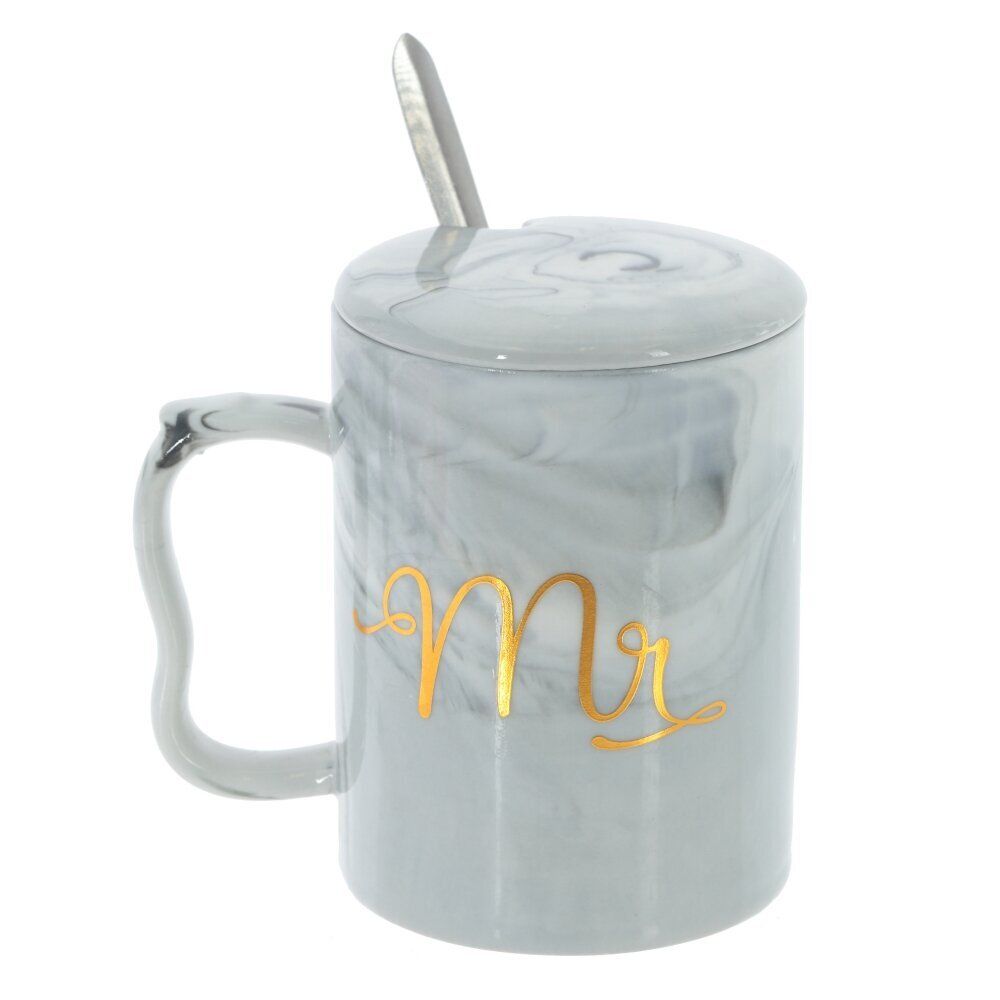 GAEM Набор из 2-х кружек с крышкой и ложкой, 400 мл, L11,5 W8,5 H10,5 см