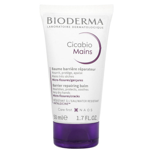 Bioderma, Cicabio Mains, восстанавливающий барьерный бальзам, 50 мл (1,7 жидк. унц.)