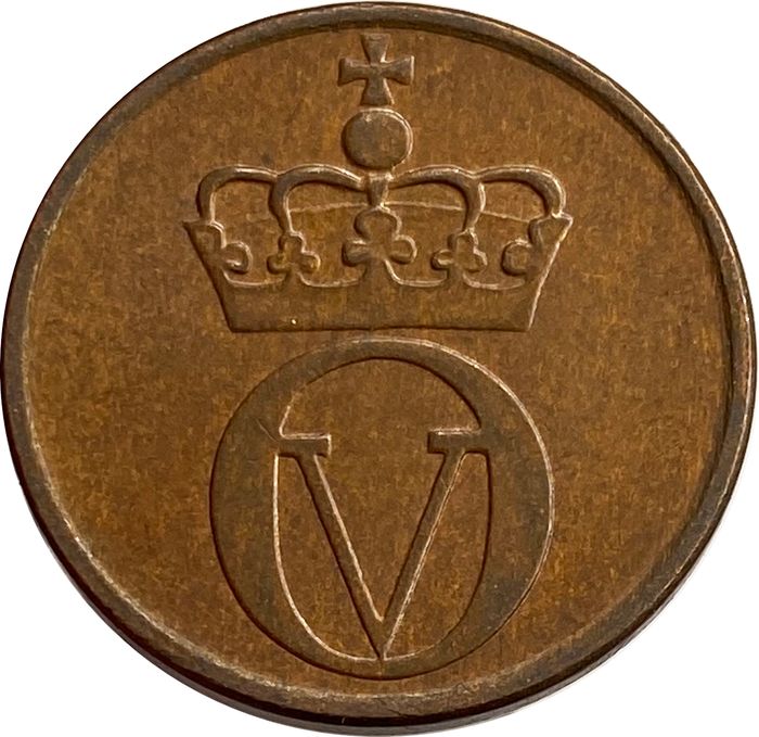 2 эре 1959-1972 Норвегия XF