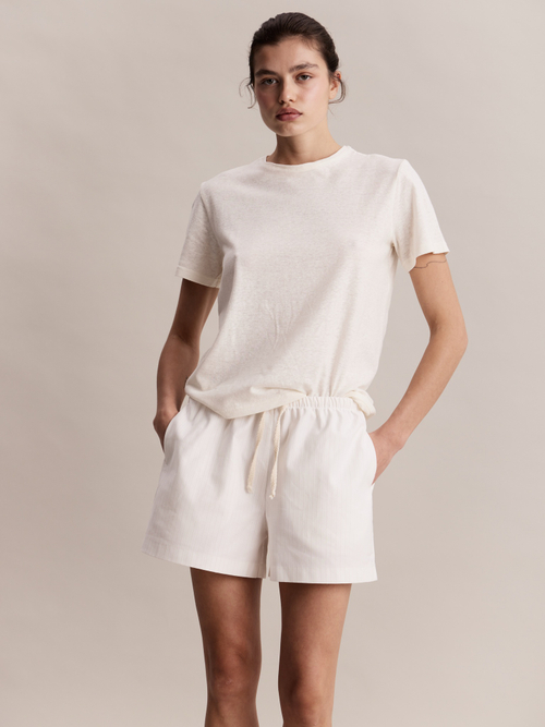 Футболка Robbie T-shirt Ivory in Hemp