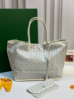 Белая двухсторонняя сумка шоппер Anjou GM Maison Goyard