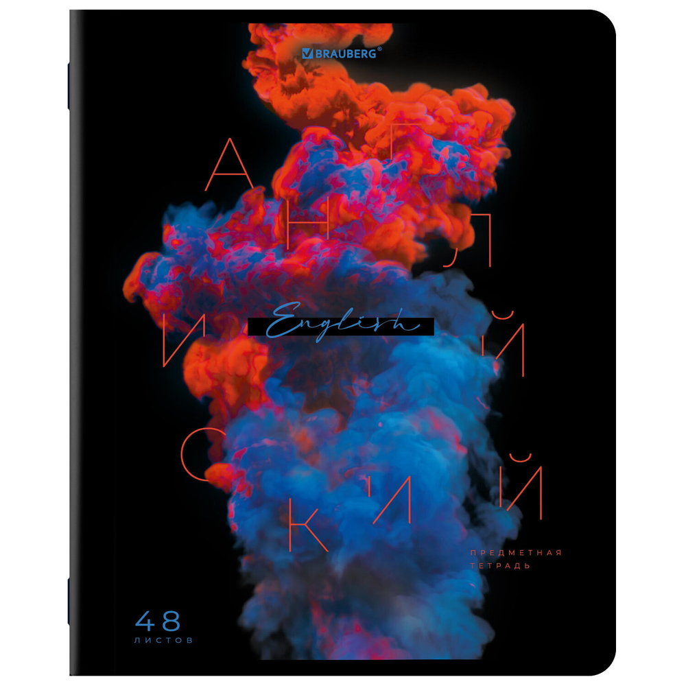 Тетради предметные комплект 12 ПРЕДМЕТОВ 48 л. глянцевый УФ-лак BRAUBERG "PIGMENT" (2 штуки в упаковке)