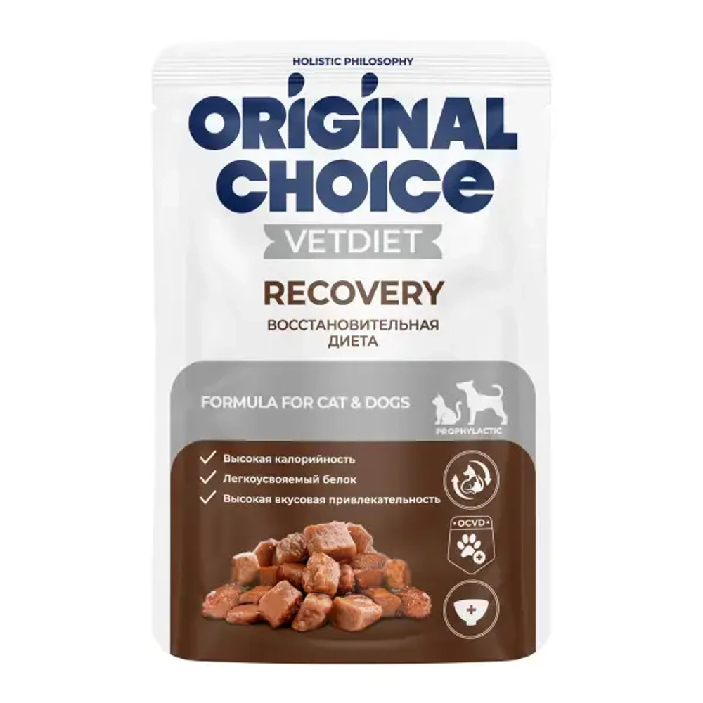 ORIGINAL CHOISE VET Recovery Консервы для кошек и собак в период восстановления, 85 г