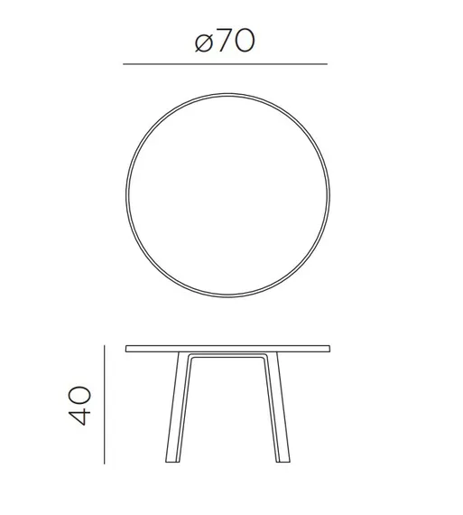 Maximo Tavolino 70 Maxi