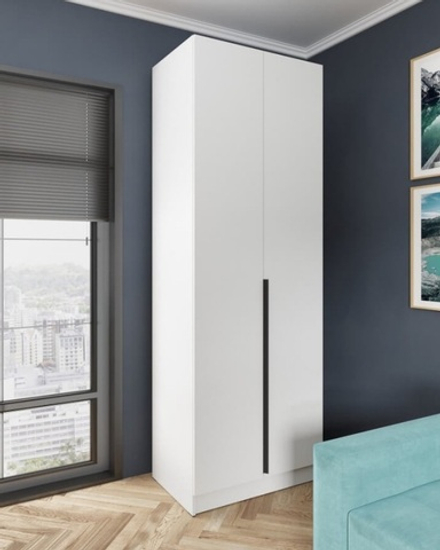 Мадрид (Тэкс) Шкаф распашной (0,8) с полками и штангой